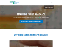 Tablet Screenshot of marcelinepharmacy.com